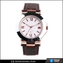 elegance watch for lady, genuine leather quartz watch